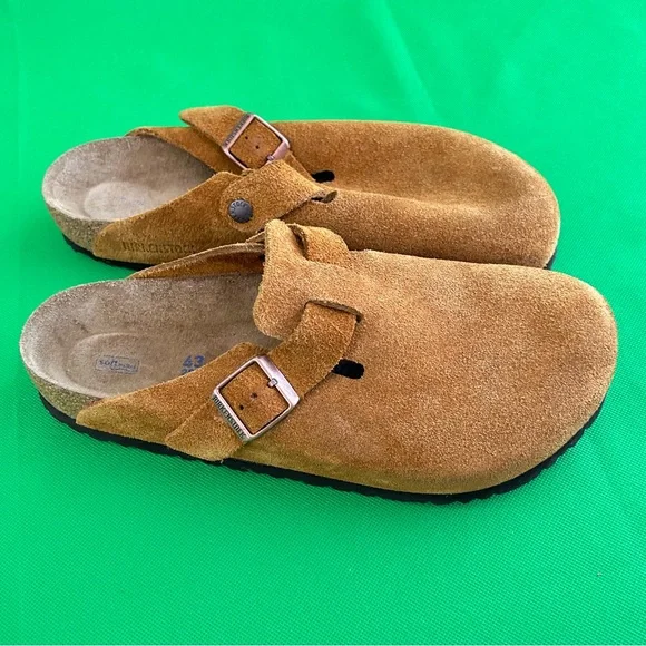 Birkenstock’s Boston soft footbed mink suede clogs Size 43 Men's 10 - Picture 8 of 16